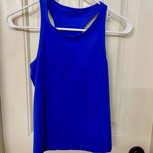 Lululemon Align racerback tank, waist length, Cerulean blue, size 8.